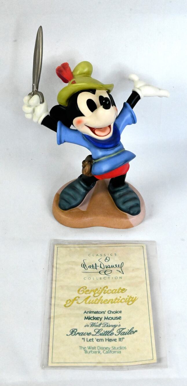 Disney WDCC Animator's Choice Brave Little Tailor Figurine w/Box COA 1993